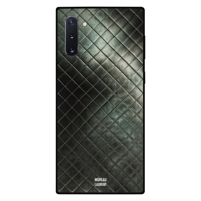 

Moreau Laurent Samsung Note 10 Mobile Phone Back Cover, Black & Greenish Lighten Pattern