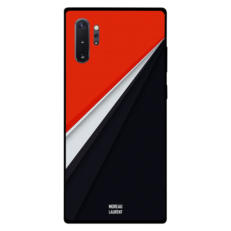 

Moreau Laurent Samsung Note Plus Mobile Phone Back Cover, Red White Black Combination Pattern