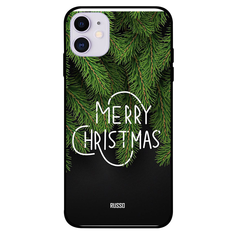 

Russo Apple iPhone 11 Mobile Phone Back Cover, Christmas Bushes