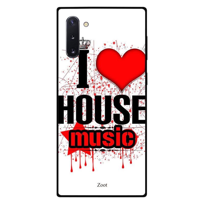 

Zoot Samsung Note 10 Mobile Phone Back Cover, I Love House Music