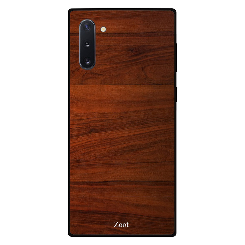 

Zoot Samsung Note 10 Mobile Phone Back Cover, Wooden Dark Brown Vertical Lines