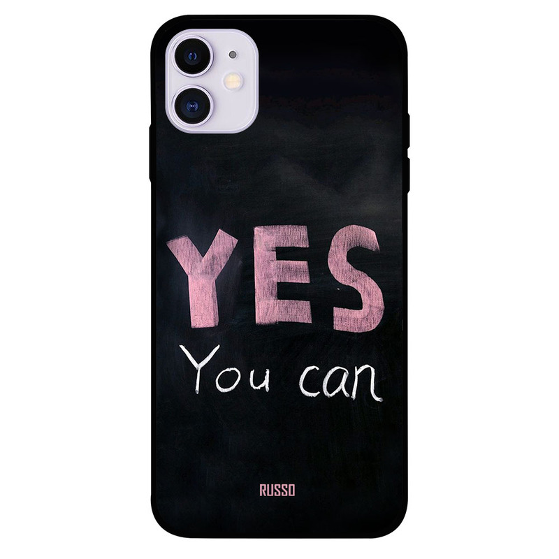 

Russo Apple iPhone 11 Mobile Phone Back Cover, Yes You Can