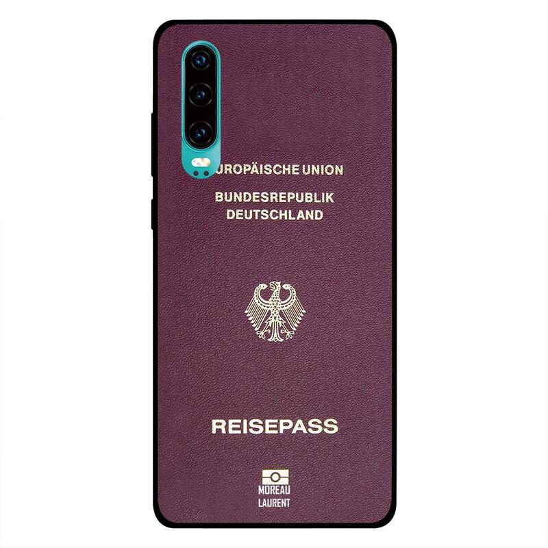 

Moreau Laurent Huawei P30 Mobile Phone Back Cover, German Passport