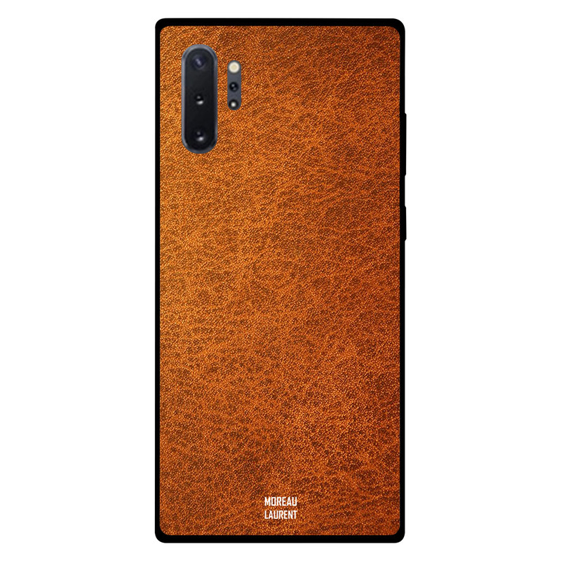 

Moreau Laurent Samsung Note Plus Mobile Phone Back Cover, Brown Orange Leather Pattern
