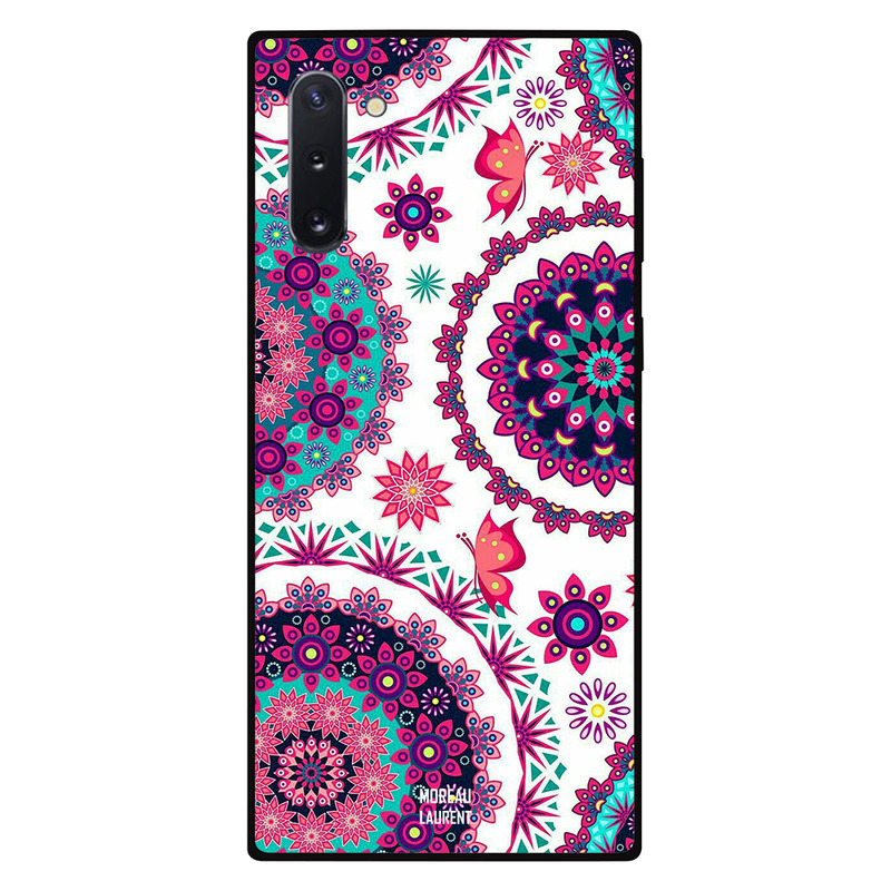 

Moreau Laurent Samsung Note 10 Mobile Phone Back Cover, Floral Pattern Round