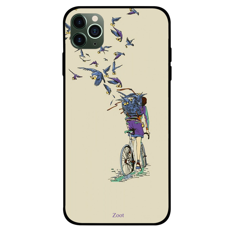 

Zoot Apple iPhone 11 Pro Max Mobile Phone Back Cover, Birds Carrying Letters