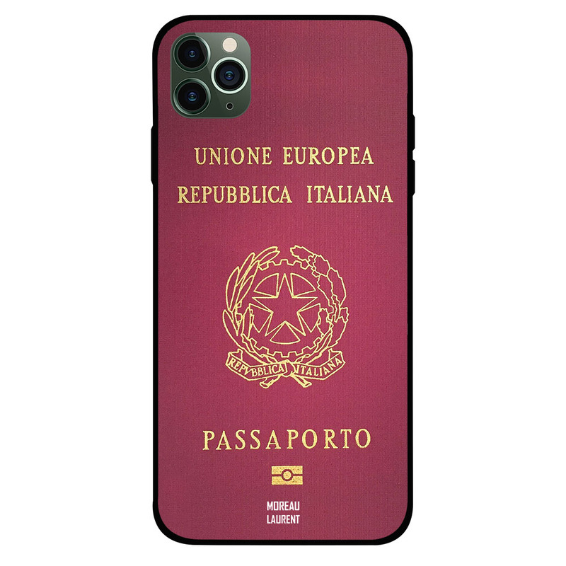 

Moreau Laurent Apple iPhone 11 Pro Max Mobile Phone Back Cover, Italy Passport