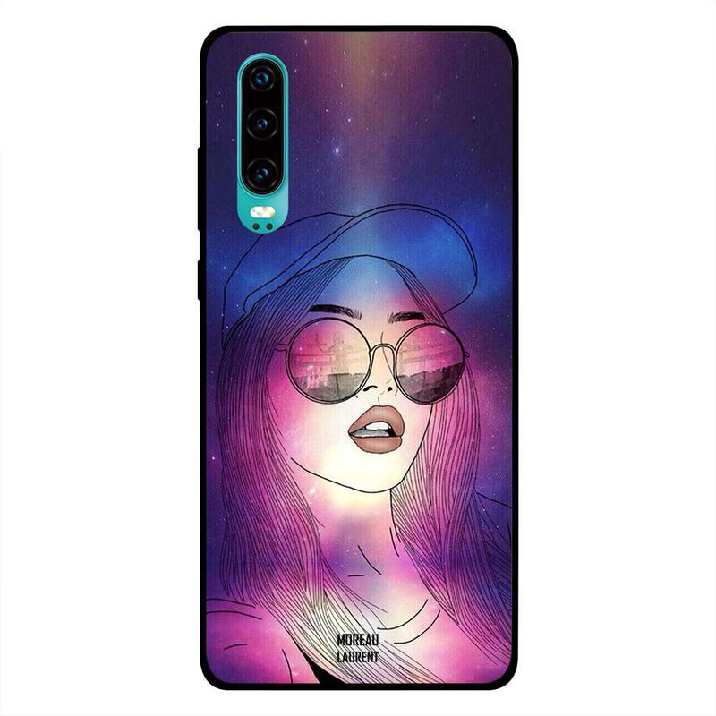 

Moreau Laurent Huawei P30 Mobile Phone Back Cover, Cute Doodle Girl