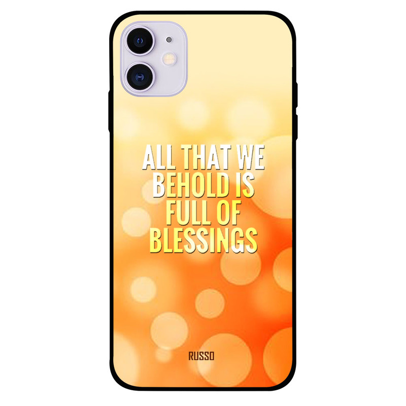 

Russo Apple iPhone 11 Mobile Phone Back Cover, Full Of Blessings