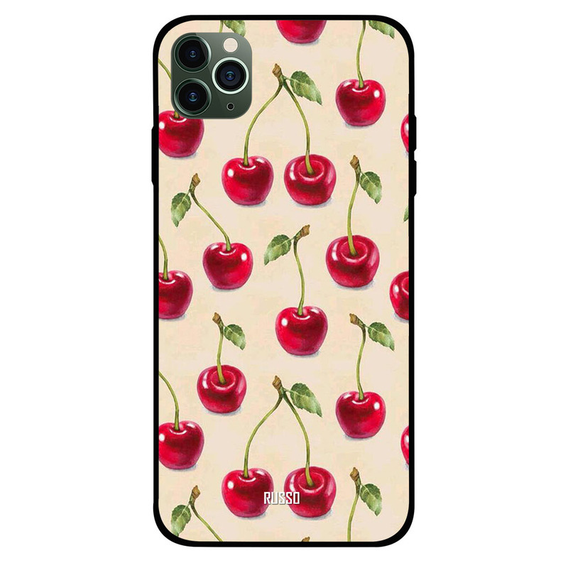 

Russo Apple iPhone 11 Pro Mobile Phone Back Cover, Cherry Print