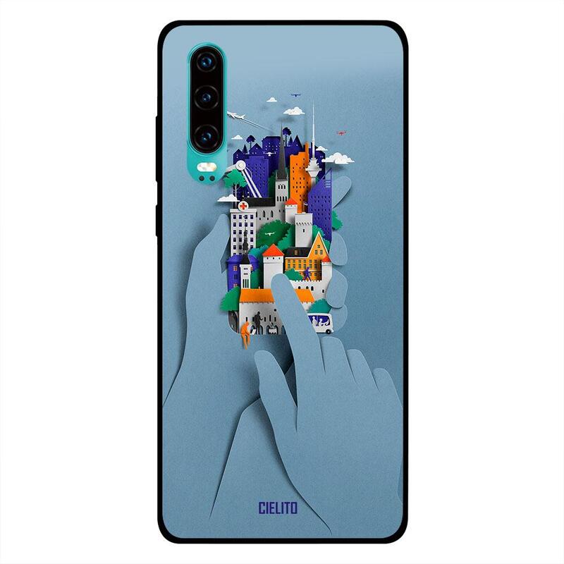 

Cielito Huawei P30 Mobile Phone Back Cover, Building On A Touch