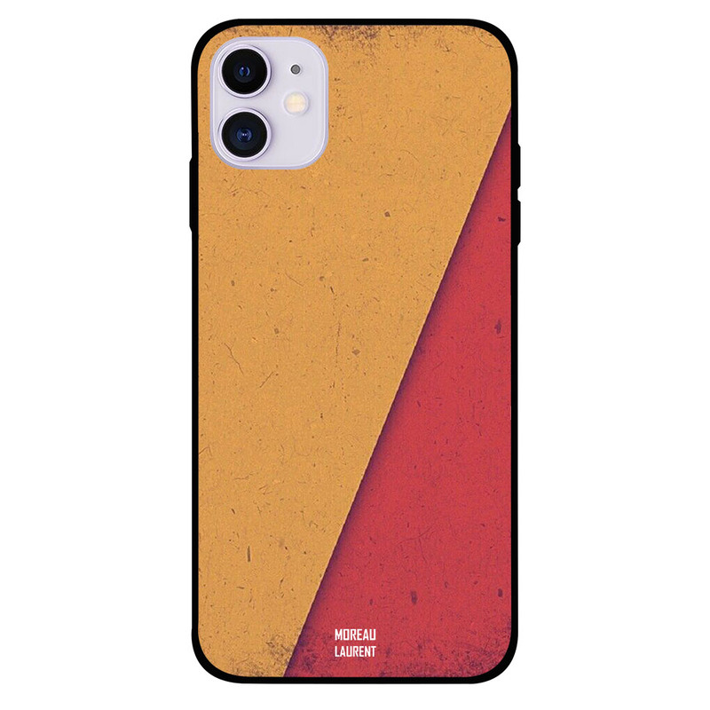 

Moreau Laurent Apple iPhone 11 Mobile Phone Back Cover, Vintage Yellow & Red Pattern