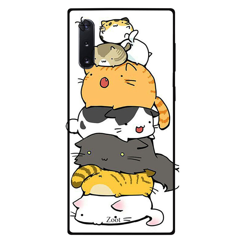 

Zoot Samsung Note 10 Mobile Phone Back Cover, Cats Bunch