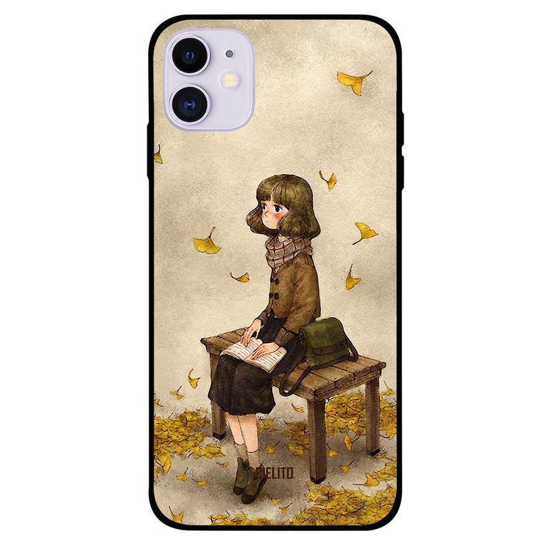 

Cielito Apple iPhone 11 Mobile Phone Back Cover, Sitting Girl Painting