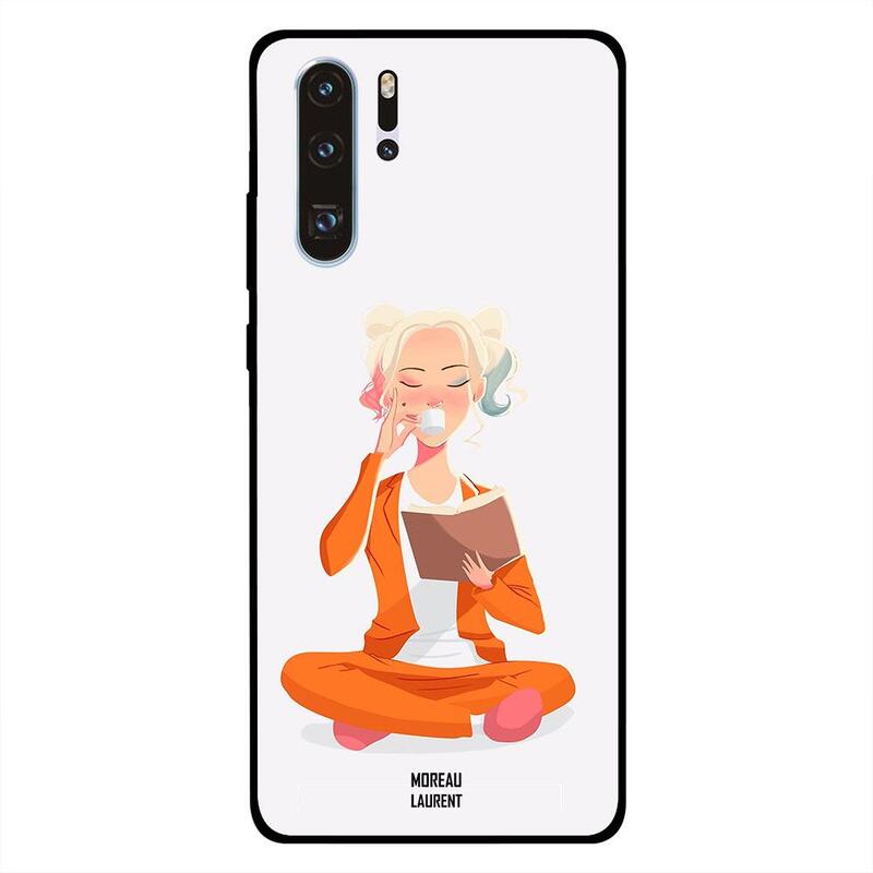 

Moreau Laurent Huawei P30 Pro Mobile Phone Back Cover, Reading and Drinking Tea