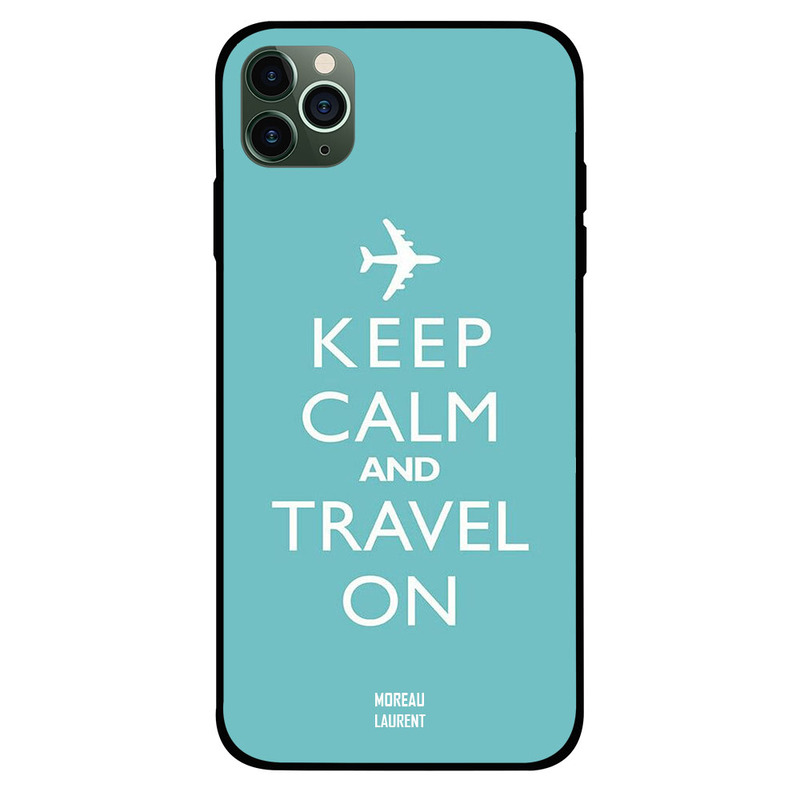 

Moreau Laurent Apple iPhone 11 Pro Mobile Phone Back Cover, Keep Calm and Travel on