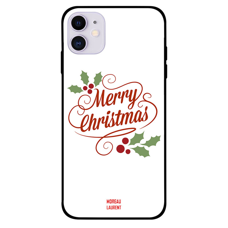 

Moreau Laurent Apple iPhone 11 Mobile Phone Back Cover, Merry Christmas Written