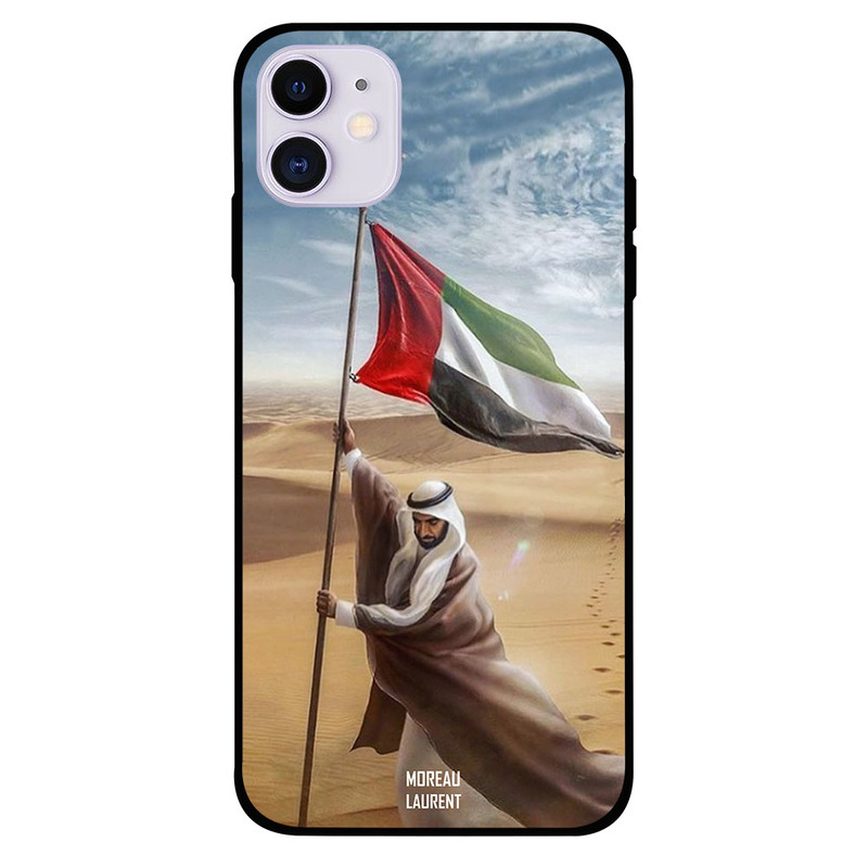 

Moreau Laurent Apple iPhone 11 Mobile Phone Back Cover, Sheikh Zayed Planted UAE Flag