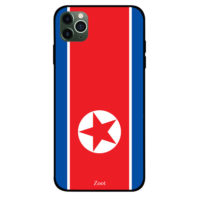 

Zoot Apple iPhone 11 Pro Max Mobile Phone Back Cover, North Korea Flag