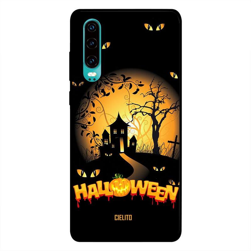 

Cielito Huawei P30 Mobile Phone Back Cover, Halloween House