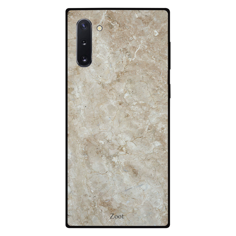 

Zoot Samsung Note 10 Mobile Phone Back Cover, Off White Brown Marbale