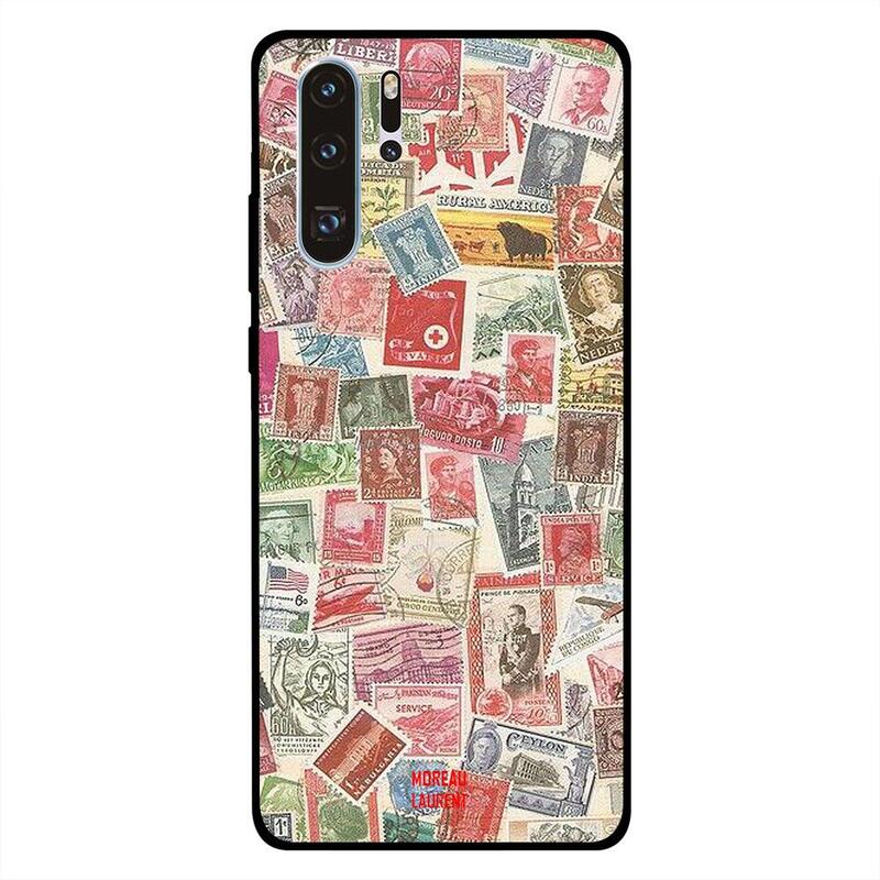 

Moreau Laurent Huawei P30 Pro Mobile Phone Back Cover, Stamp Tickets Collection