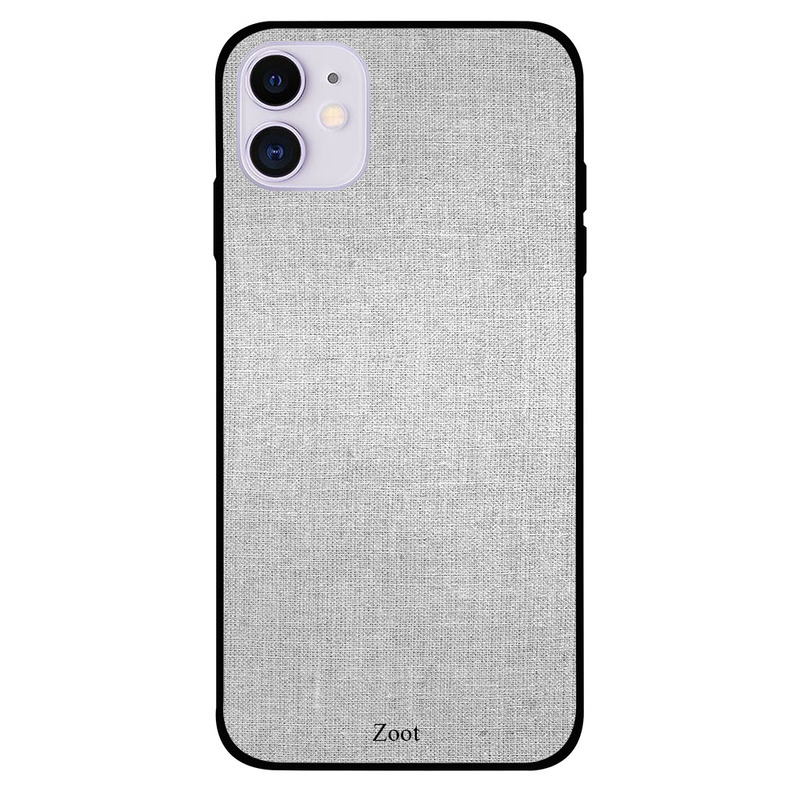 

Zoot Apple iPhone 11 Mobile Phone Back Cover, Grey Cloth Pattern