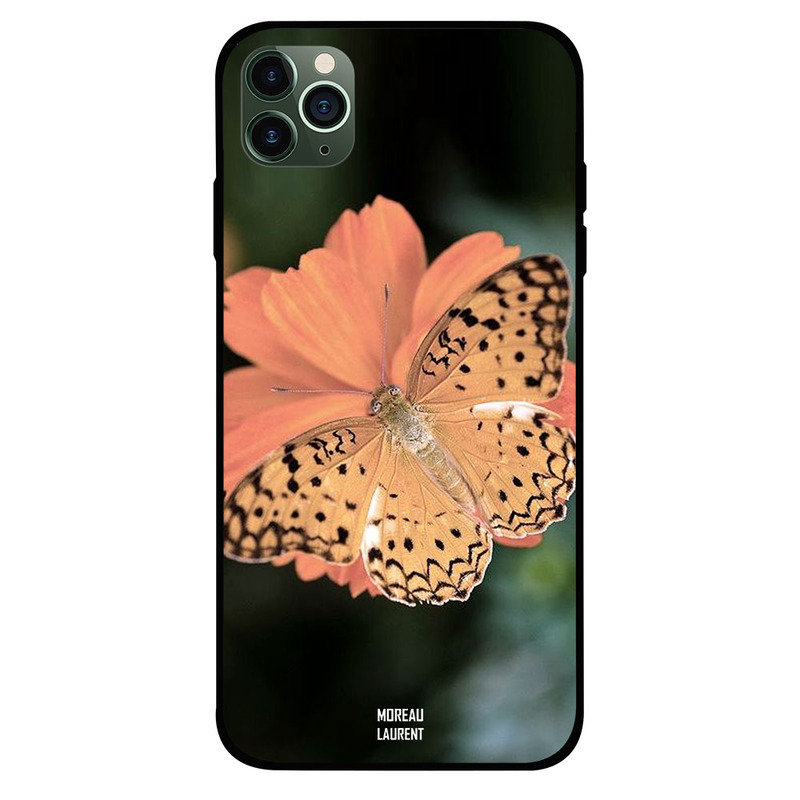 

Moreau Laurent Apple iPhone 11 Pro Max Mobile Phone Back Cover, Light Brown Butterfly