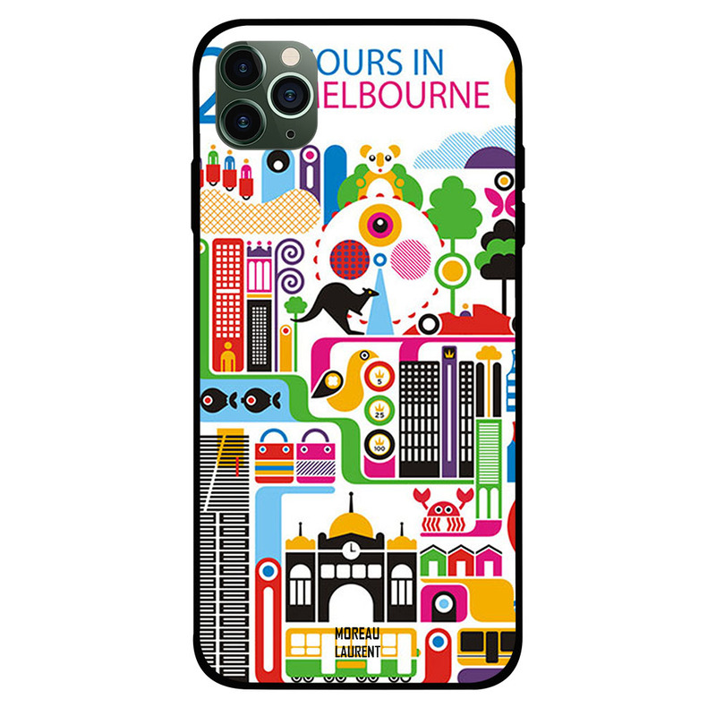 

Moreau Laurent Apple iPhone 11 Pro Mobile Phone Back Cover, 24 Hours in Melbourne