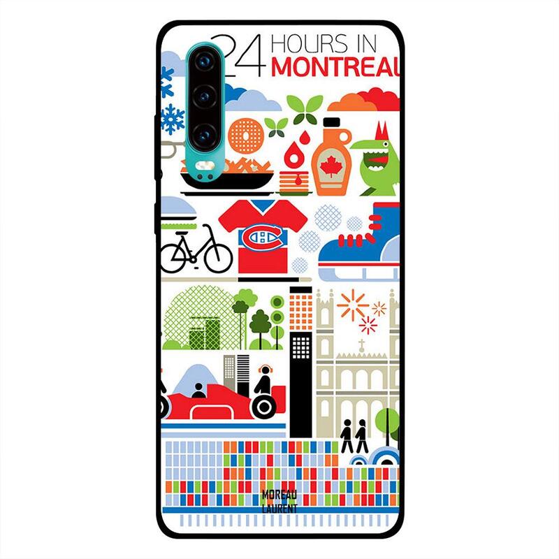 

Moreau Laurent Huawei P30 Mobile Phone Back Cover, 24 Hours in Montreal