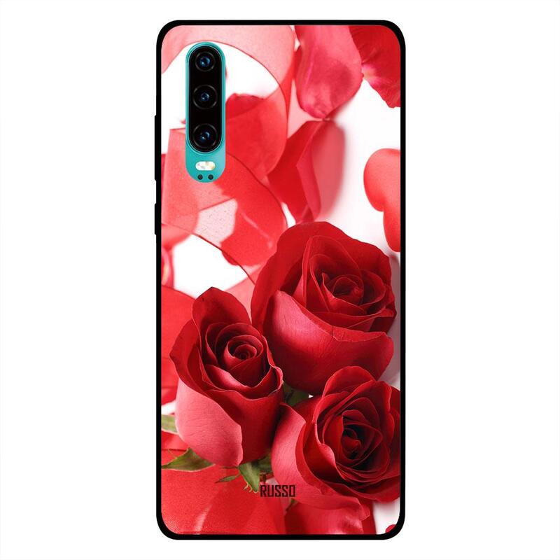 

Russo Huawei P30 Mobile Phone Back Cover, Roses N Ribbons