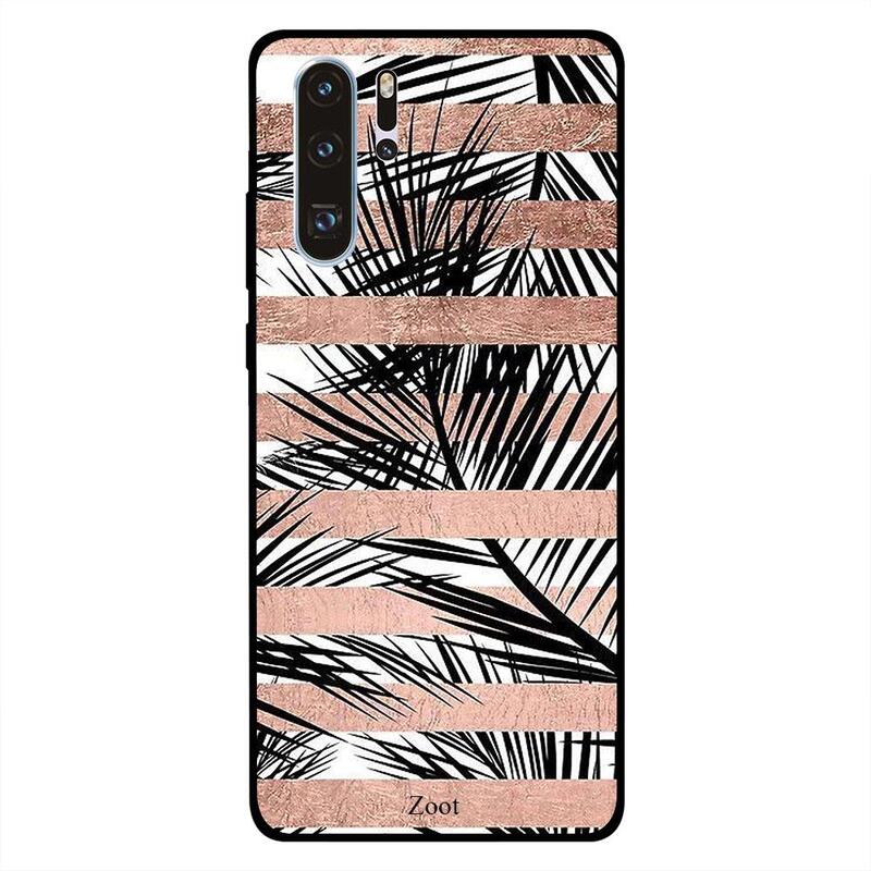 

Zoot Huawei P30 Pro Mobile Phone Back Cover, Brown White Stripes