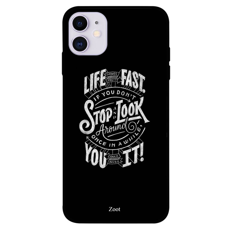 

Zoot Apple iPhone 11 Mobile Phone Back Cover, Life Is Fast