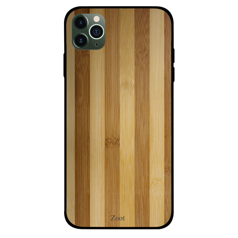 

Zoot Apple iPhone 11 Pro Mobile Phone Back Cover, Wooden Golden Light & Dark