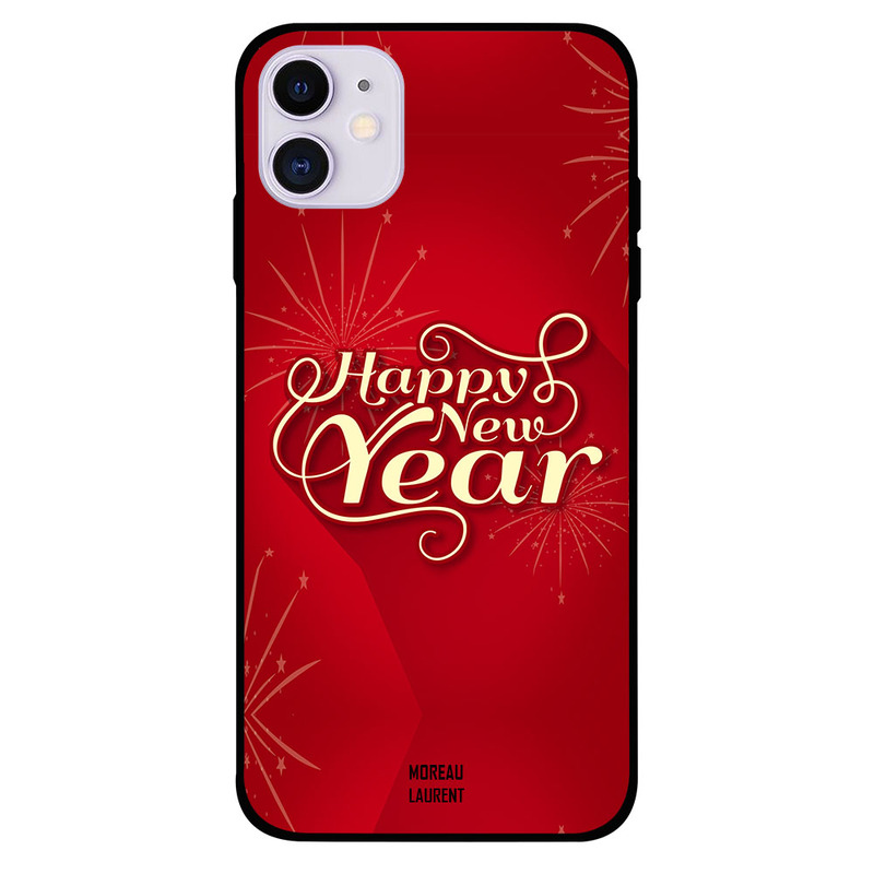 

Moreau Laurent Apple iPhone 11 Mobile Phone Back Cover, Happy New Year Red