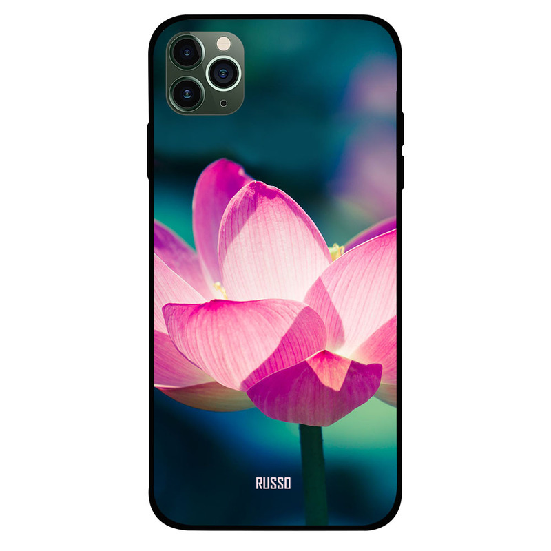 

Russo Apple iPhone 11 Pro Max Mobile Phone Back Cover, Glowing Lotus
