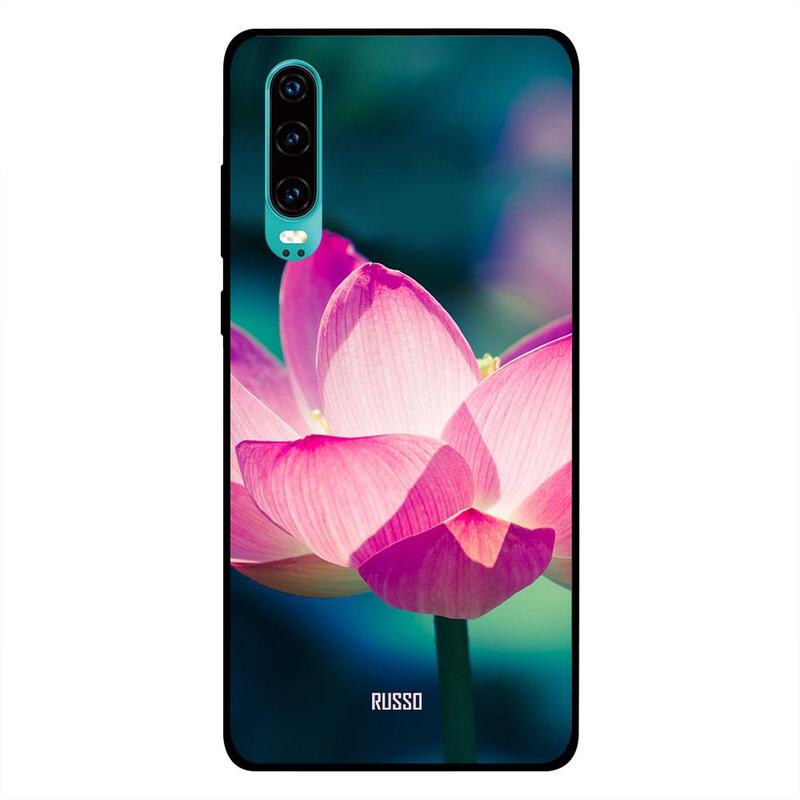 

Russo Huawei P30 Mobile Phone Back Cover, Glowing Lotus