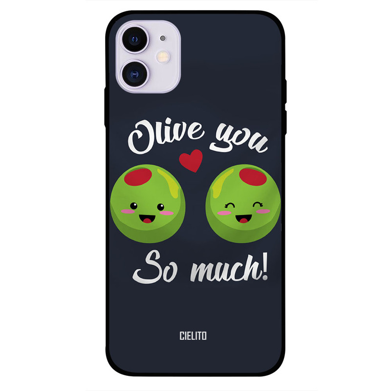

Cielito Apple iPhone 11 Mobile Phone Back Cover, Olive You So Much