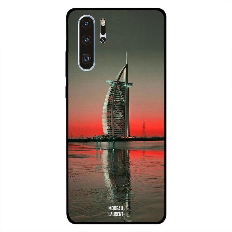 

Moreau Laurent Huawei P30 Pro Mobile Phone Back Cover, Burj Al Arab Close Red
