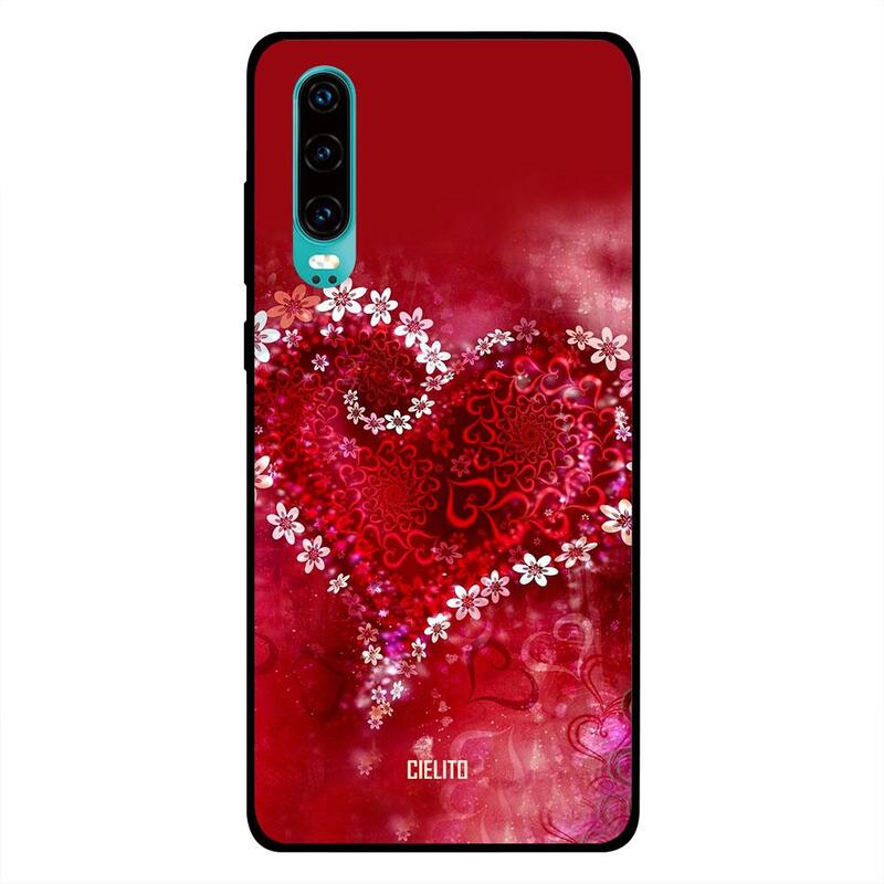 

Cielito Huawei P30 Mobile Phone Back Cover, Flowers Love