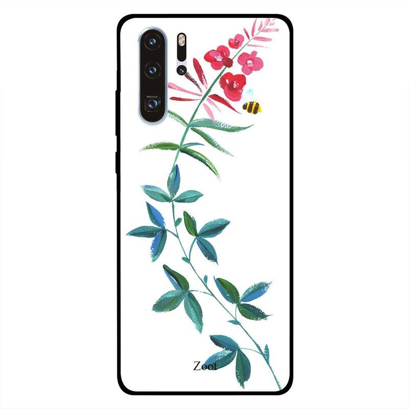 

Zoot Huawei P30 Pro Mobile Phone Back Cover, Leaves Green Red