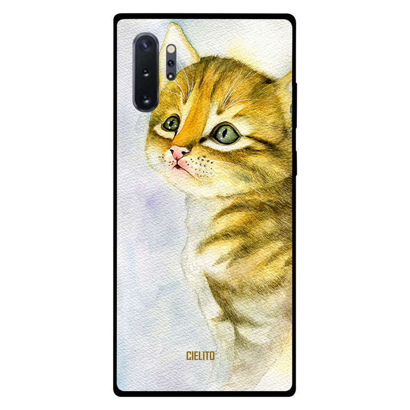 

Cielito Samsung Note Plus Mobile Phone Back Cover, Amused Cat