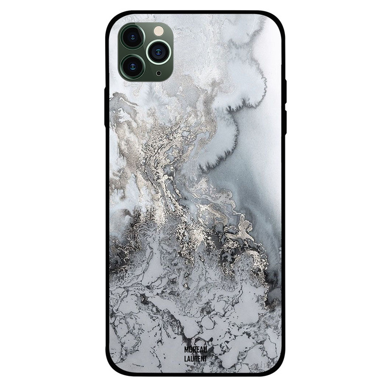 

Moreau Laurent Apple iPhone 11 Pro Max Mobile Phone Back Cover, White Water & Snow Pattern