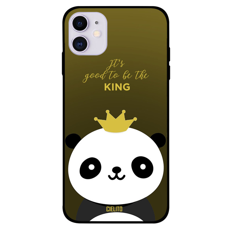 

Cielito Apple iPhone 11 Mobile Phone Back Cover, Panda King