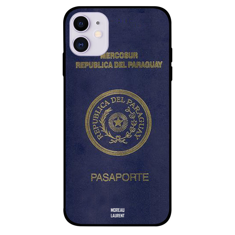

Moreau Laurent Apple iPhone 11 Mobile Phone Back Cover, Paraguy Passport