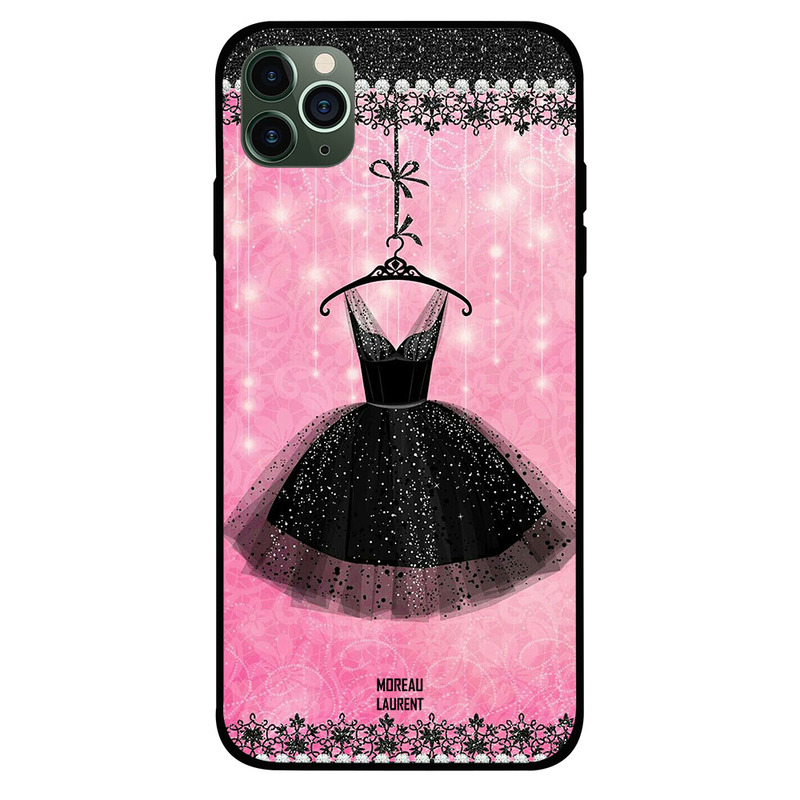 

Moreau Laurent Apple iPhone 11 Pro Mobile Phone Back Cover, Black Hanging Dress