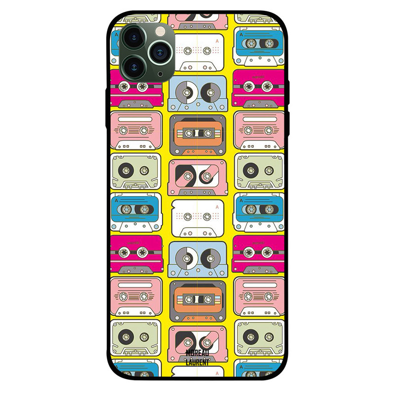 

Moreau Laurent Apple iPhone 11 Pro Max Mobile Phone Back Cover, Colorful Cassettes