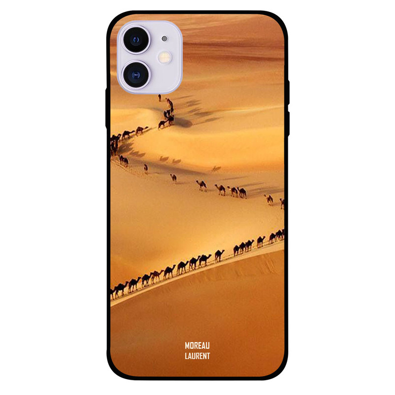 

Moreau Laurent Apple iPhone 11 Mobile Phone Back Cover, Camels In Desert