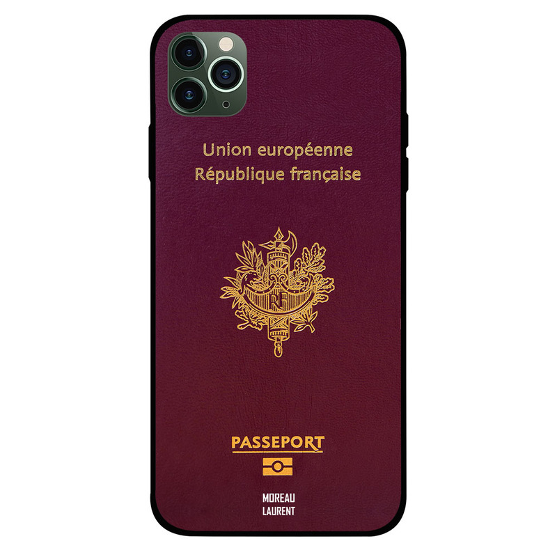 

Moreau Laurent Apple iPhone 11 Pro Max Mobile Phone Back Cover, France Passport