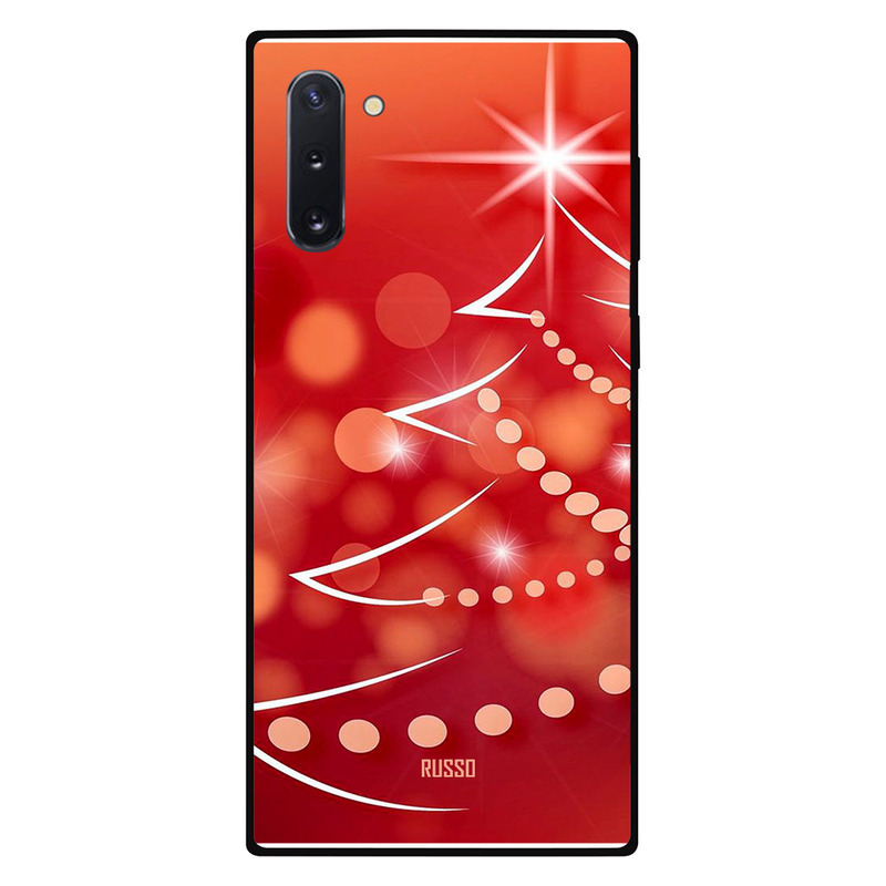 

Russo Samsung Note 10 Mobile Phone Back Cover, Sparkling Red Christmas Tree
